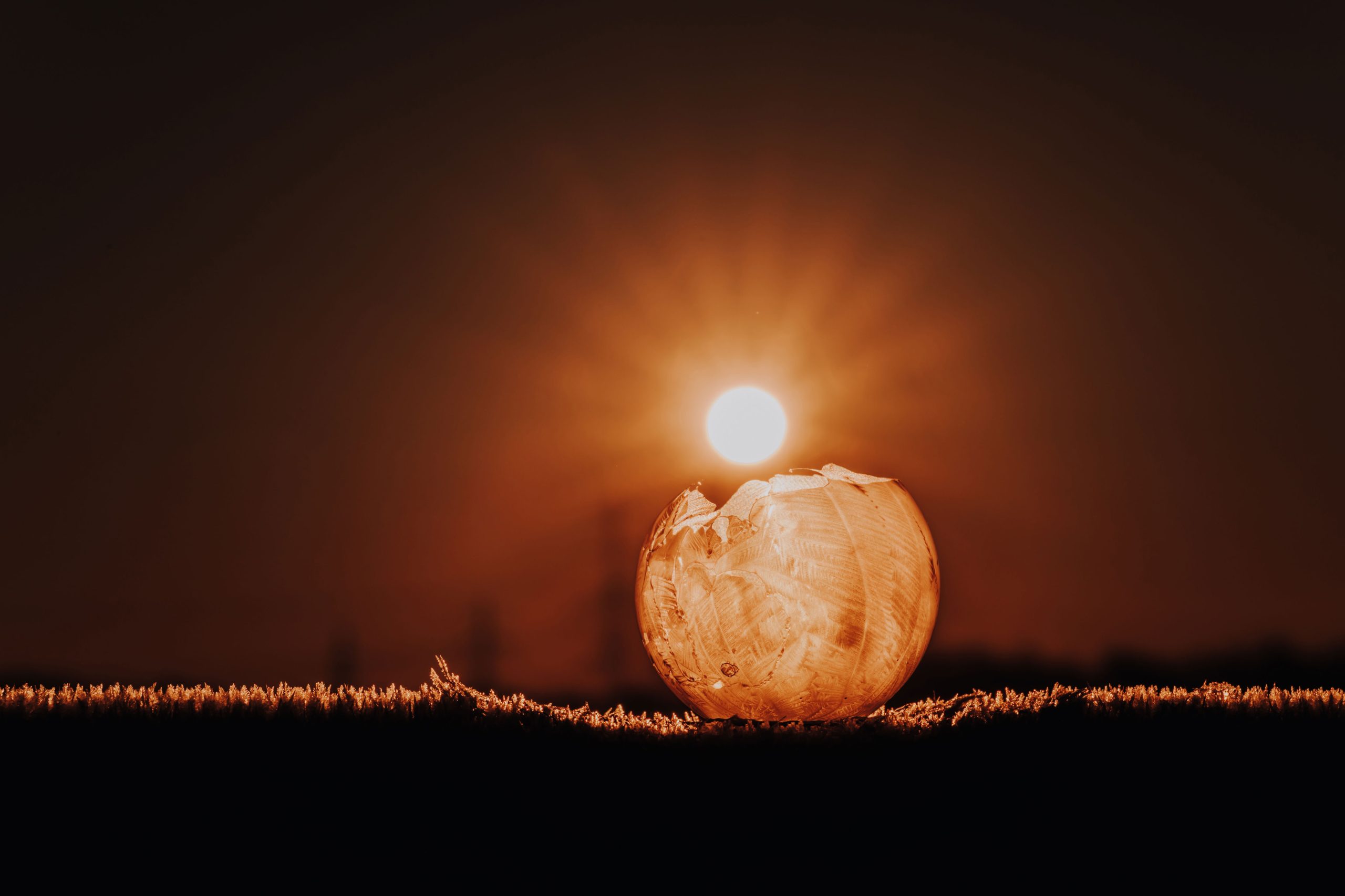 Seifenblasensonnenaufgang