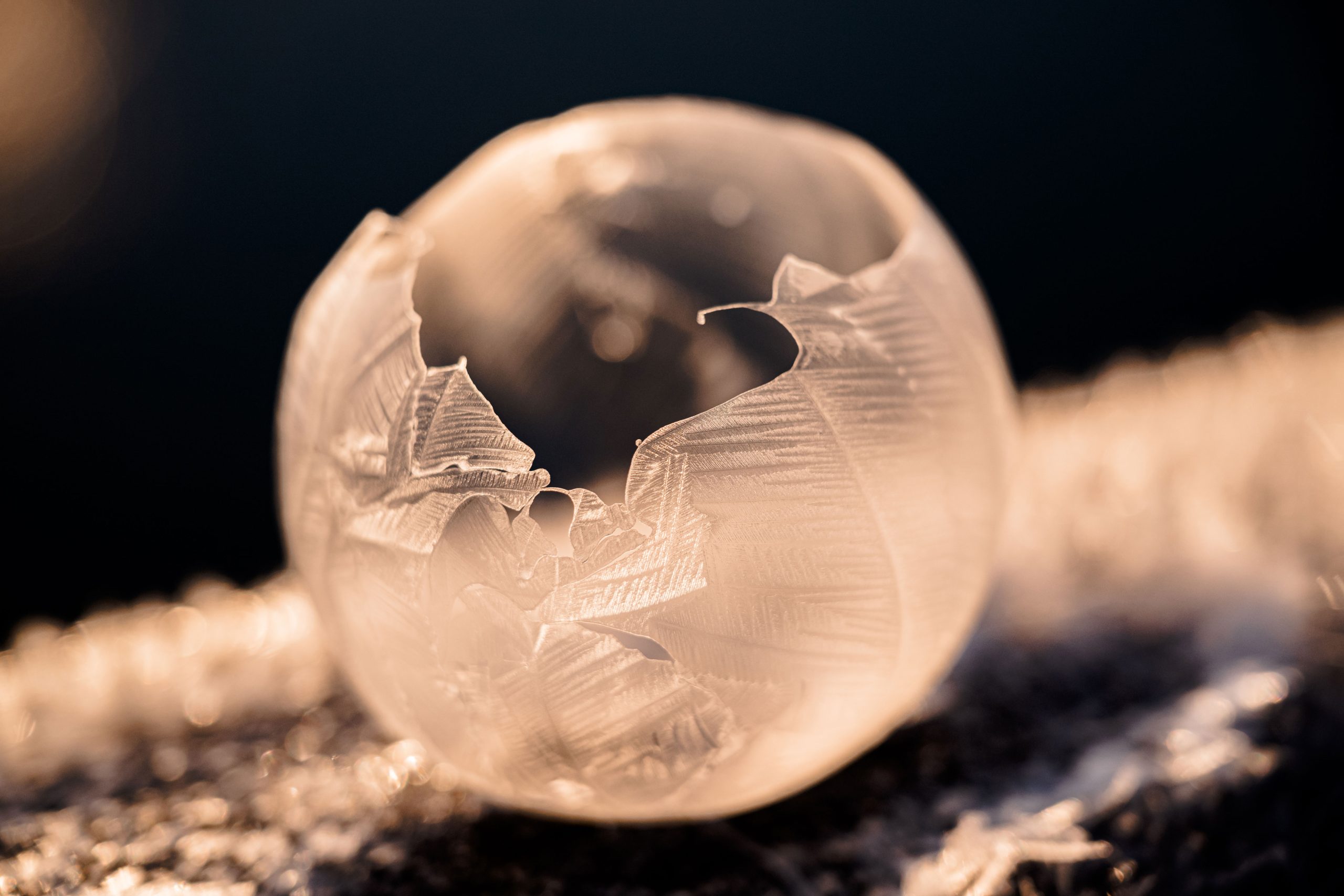 Seifenblasensonnenaufgang